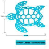 Sea Turtle Wall Decor metal Nautical Bathroom Decor Beach House Turtles Gift