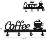 Coffee Mug Holder Wall Mounted Coffee Bar Decor Sign Coffee Cup Rack Hanging
