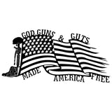 American Flag Wall Art Metal Flag Patriotic Decor for Home or Outdoor Use, American Decor Military Gifts Made in USA